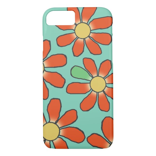 Blütenrot Graphisch für jede Farbe Case-Mate iPhone Hülle (Rückseite)