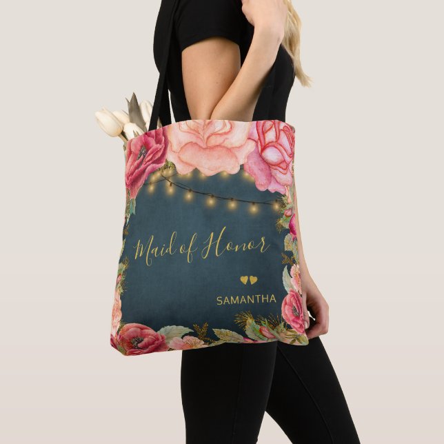 Blütenrot Rosa Meerjungfrau oh Ehre Tasche (Von Nahem)