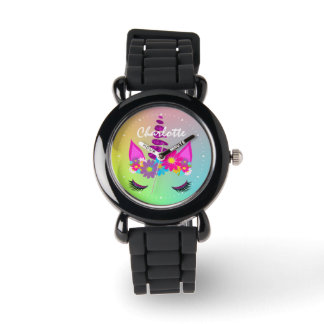 Blütenschmuck Niedlich Girl Personalisiert Armbanduhr