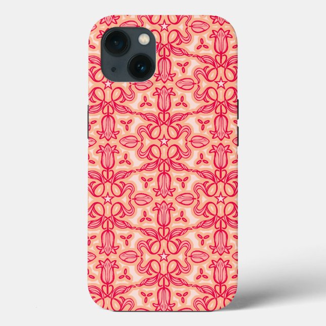 Blütenstaub Rosa Blütenfeder Case-Mate iPhone Hülle (Rückseite)