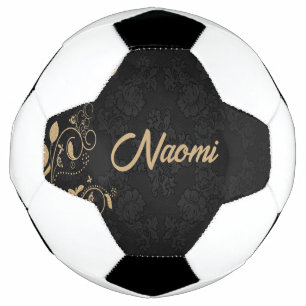 Blütenstaube in Schwarz und Gold Fußball