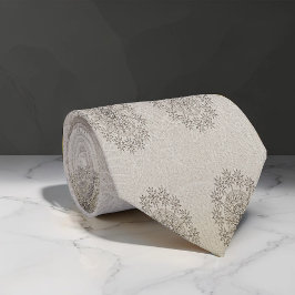 Blütentextilien am Sandstrand gemusterte Kunst Krawatte