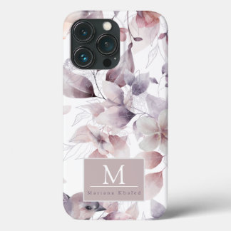 Blütenvögel Lila und weiße Babydusche Case-Mate iPhone Hülle