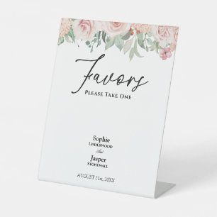 Blütenweiß Gastgeschenke Hochzeiten Sockelschild