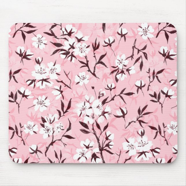 Blütenweißkirsche Mousepad (Vorne)