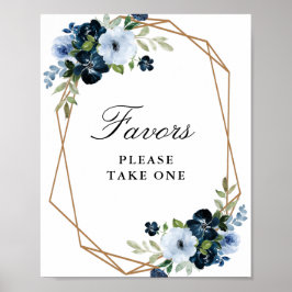 Blütenzeichen der Marine Poster