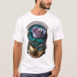 Blütenzeit-Rose, Wildblumen-Häuschen-Geschenk T-Shirt