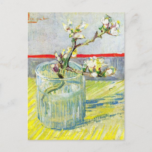 Blütenzweig Almond von Vincent van Gogh Postkarte (Vorderseite)