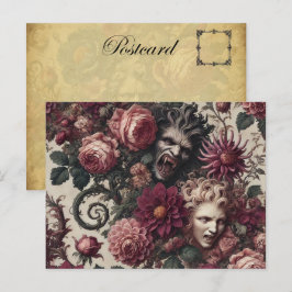 Blutgeschichte - Gotische Viktorianische Feiertagspostkarte