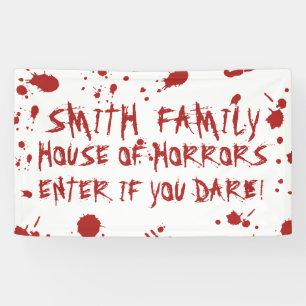 Blutgetränktes blutiges Blatt Eigenes Halloween Banner