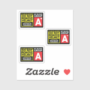 Blutgruppe A Aufkleber