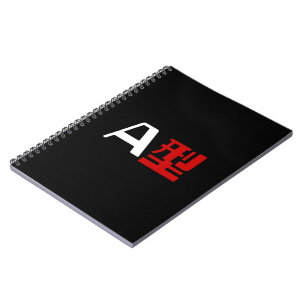 Blutgruppe A Japanisches Kanji Notizblock