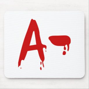 Blutgruppe A - Negativ #Horror Hospital Mousepad