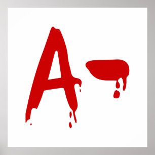 Blutgruppe A - Negativ #Horror Hospital Poster