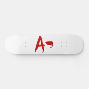 Blutgruppe A - Negativ #Horror Hospital Skateboard
