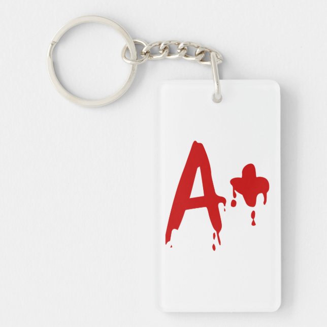 Blutgruppe A+ Positiv #Horror Hospital Schlüsselanhänger (Vorderseite)