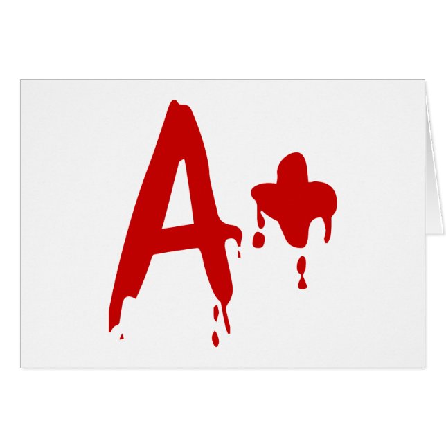 Blutgruppe A+ Positives #Horror Hospital (Vorderseite (Horizontal))