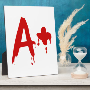 Blutgruppe A+ Positives #Horror Hospital Fotoplatte
