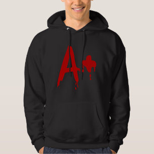 Blutgruppe A+ Positives #Horror Hospital Hoodie