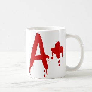 Blutgruppe A+ Positives #Horror Hospital Kaffeetasse