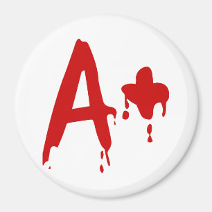 Blutgruppe A+ Positives #Horror Hospital Magnet