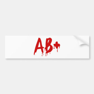 Blutgruppe AB+ Positives #Horror Hospital Autoaufkleber