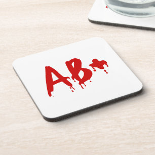 Blutgruppe AB+ Positives #Horror Hospital Getränkeuntersetzer
