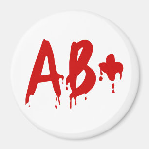 Blutgruppe AB+ Positives #Horror Hospital Magnet