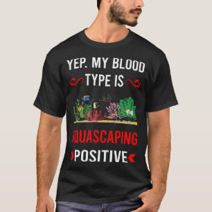 Blutgruppe Aquascaping Aquascape Aquascaper T-Shirt