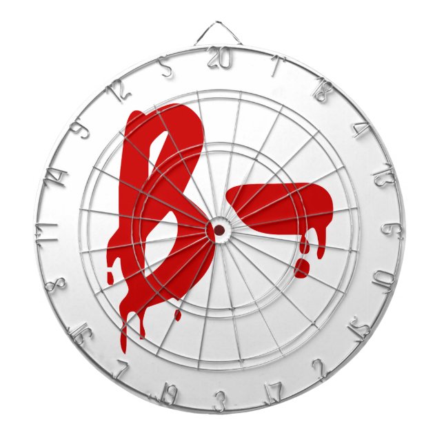 Blutgruppe B - Negative #Horror Hospital Dartscheibe (vorne)