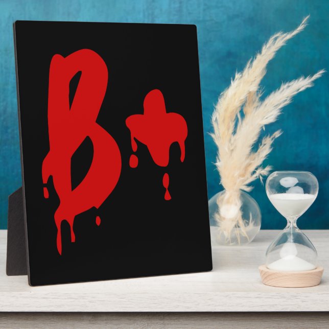 Blutgruppe B+ Positiv #Horror Hospital Fotoplatte (Seite)