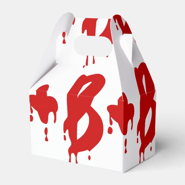 Blutgruppe B+ Positiv #Horror Hospital Geschenkschachtel (Vorderseite)