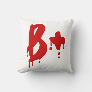 Blutgruppe B+ Positiv #Horror Hospital Kissen