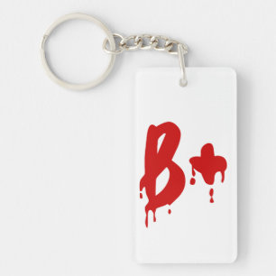 Blutgruppe B+ Positiv #Horror Hospital Schlüsselanhänger