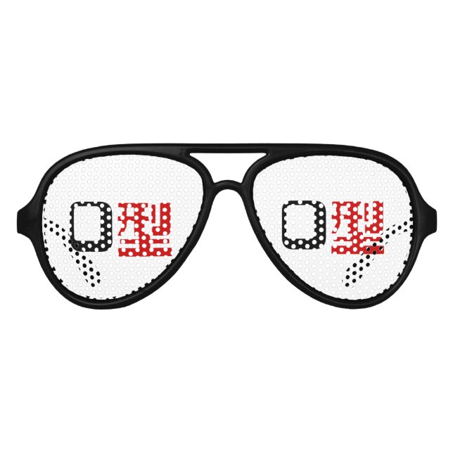 Blutgruppe des japanischen Kanjis Sonnenbrille (Vorderseite)