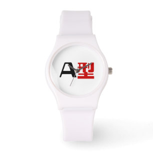 Blutgruppe ein japanisches Kanji Armbanduhr