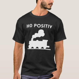 Blutgruppe H0 positives Modell Eisenbahn-Modell T-Shirt