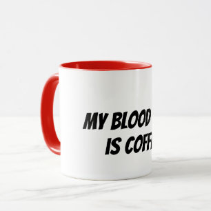 Blutgruppe Kaffee Tasse