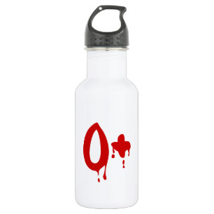 Blutgruppe O+ Positiv #Horror Hospital Edelstahlflasche