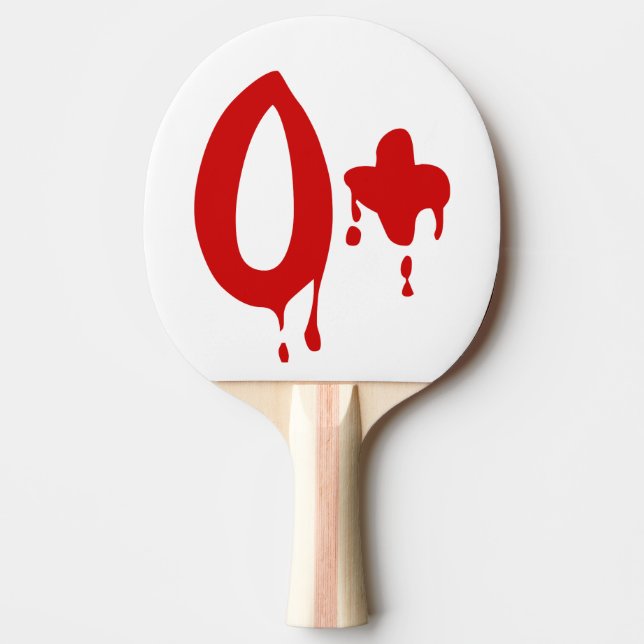 Blutgruppe O+ Positiv #Horror Hospital Tischtennis Schläger (Vorderseite)