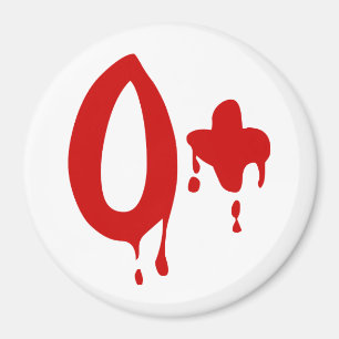 Blutgruppe O+ Positives #Horror Krankenhaus Magnet