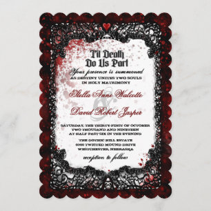 Bluthochdruck Halloween Hochzeitseinladung Einladung