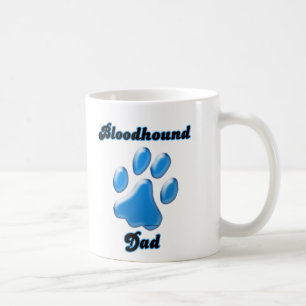 Bluthochdruck Vater Blauer Pawprint Kaffeetasse