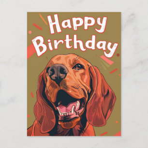 Bluthund Alles Gute zum Geburtstag Postkarte
