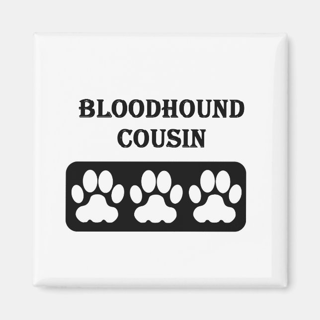 Bluthund-Cousin Magnet (Vorne)