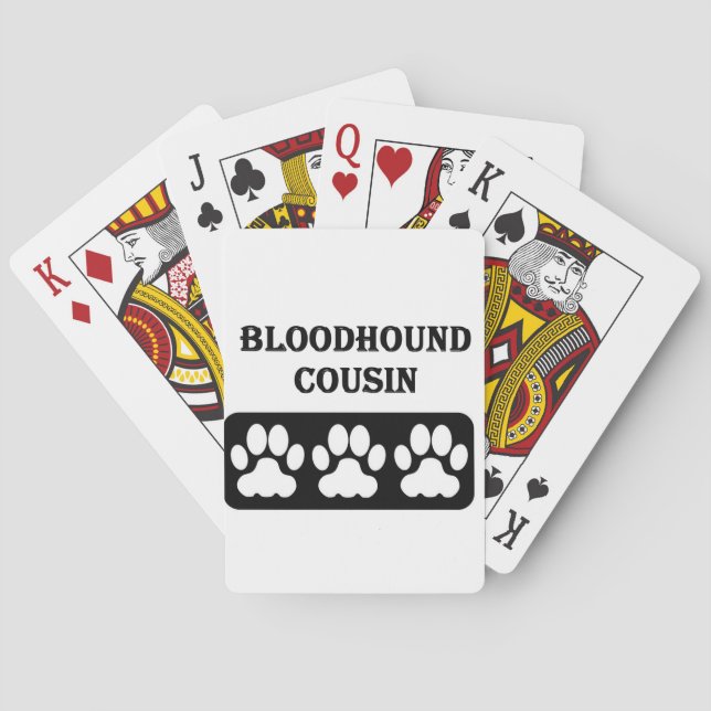 Bluthund-Cousin Spielkarten (Rückseite)