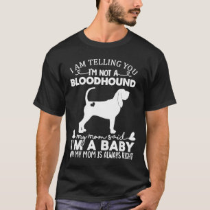 Bluthund Hund für Frauen Mama Mama Baby Hund T-Shirt