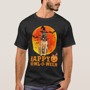Bluthund Hund Halloween Happy Howl-O-Ween T-Shirt