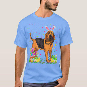 Bluthund Hund Hase Ei Jagd Bluthund Ostern T-Shirt