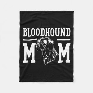 Bluthund-Hundemama Geschenk Design Fleecedecke